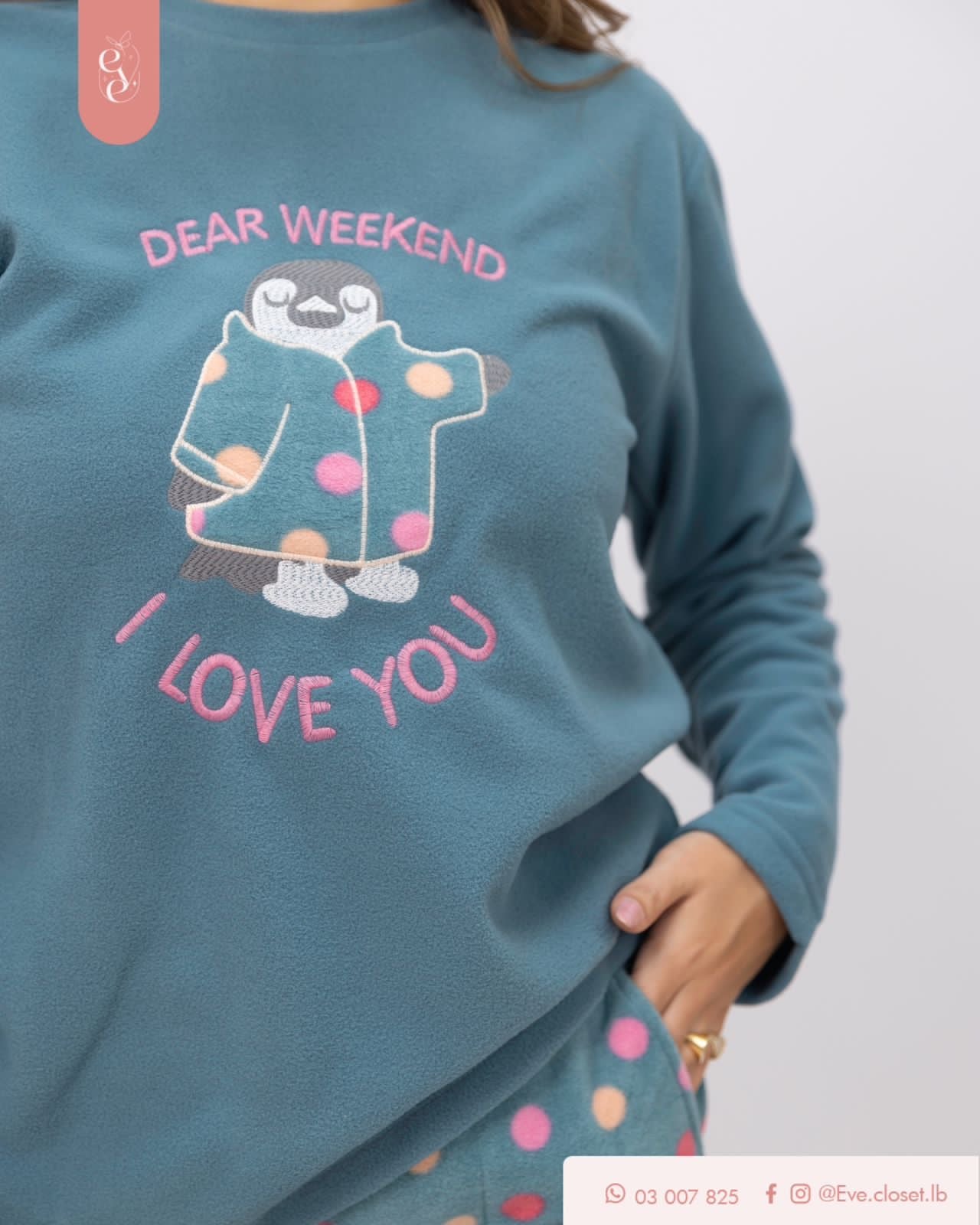 Dear Weekend Polyester Pajama