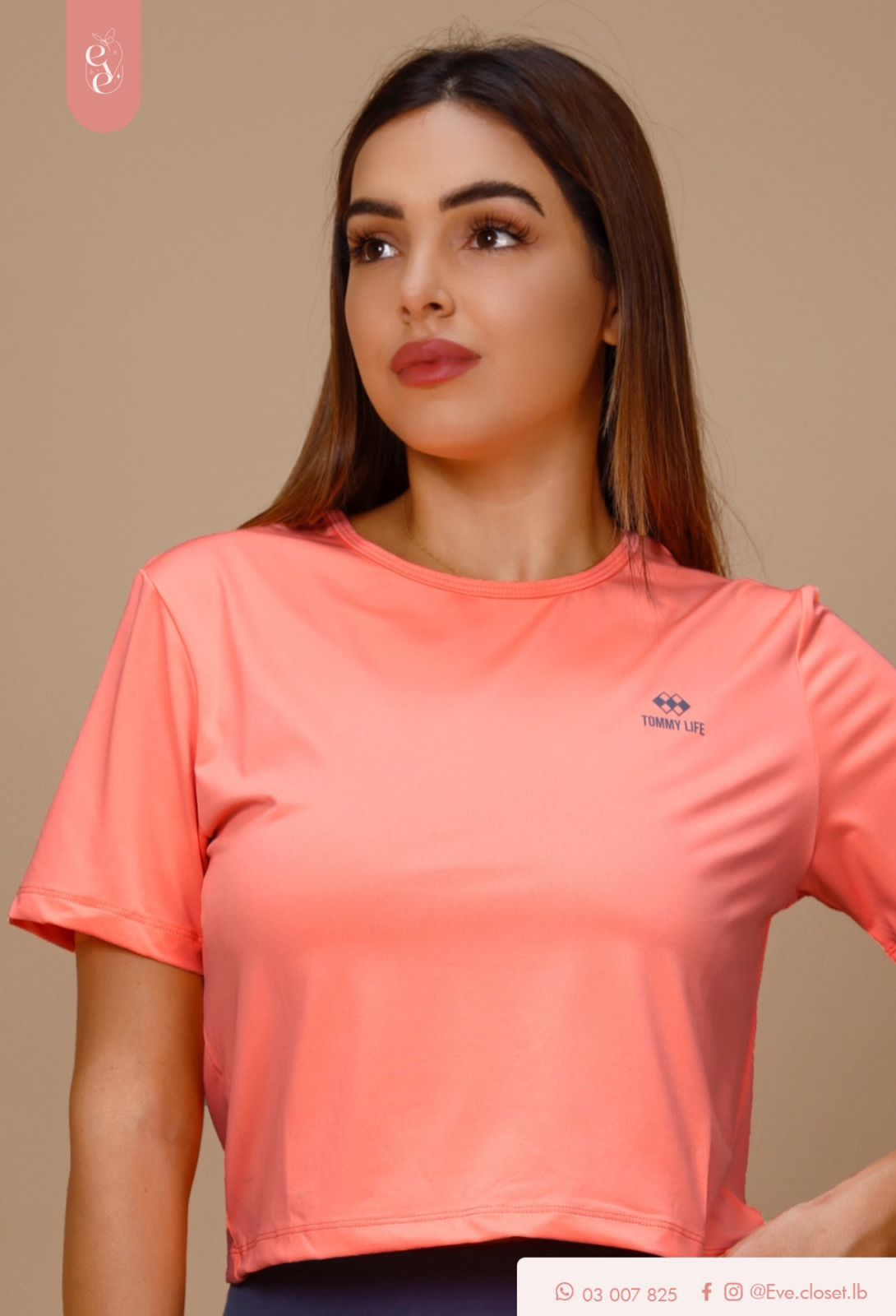 Orange Polyester T-Shirt