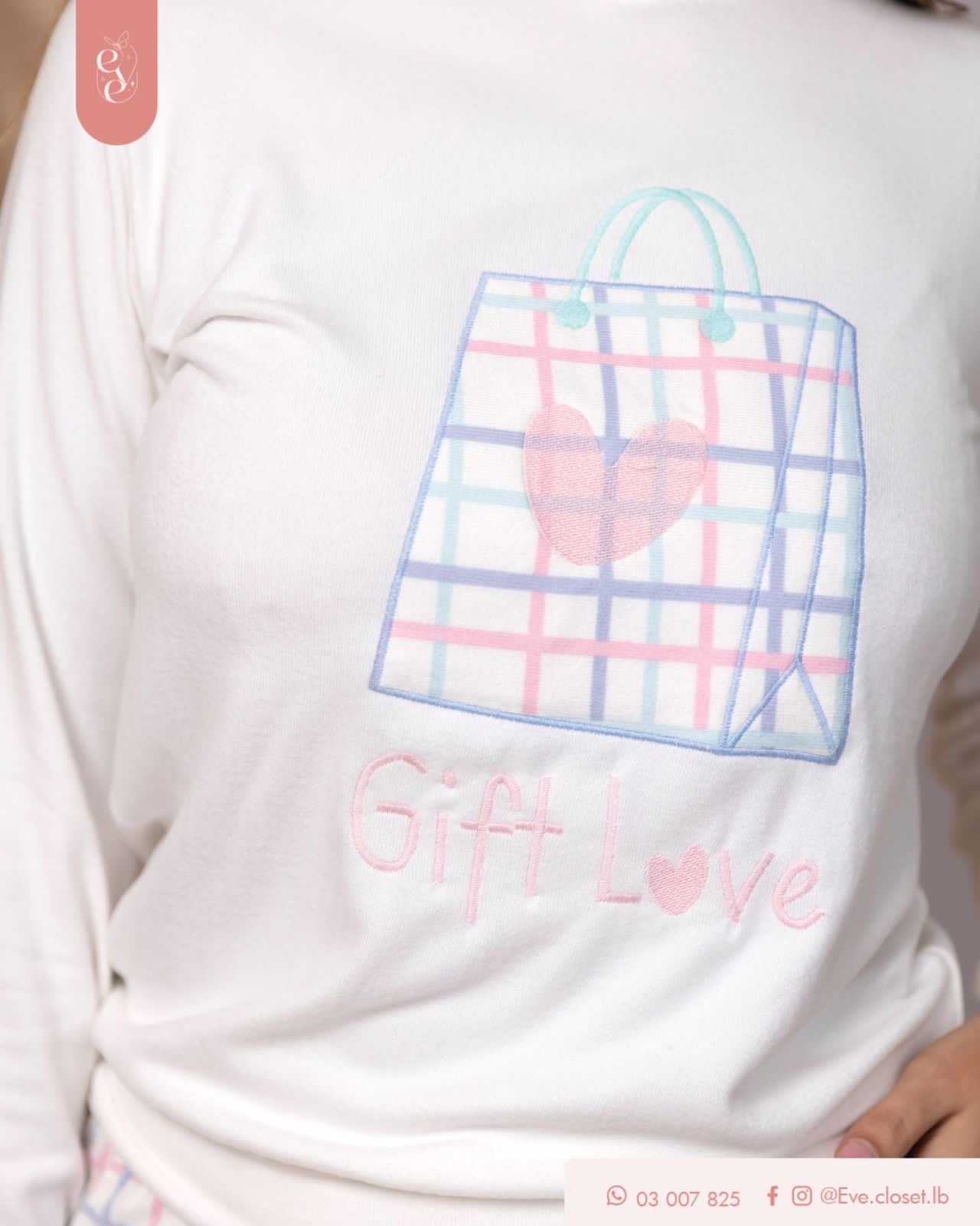 Gift Love Polyester Pajama