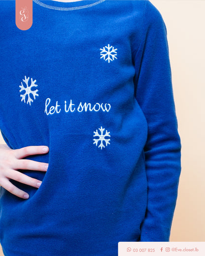 Let It Snow -Daughter- polyester pajama