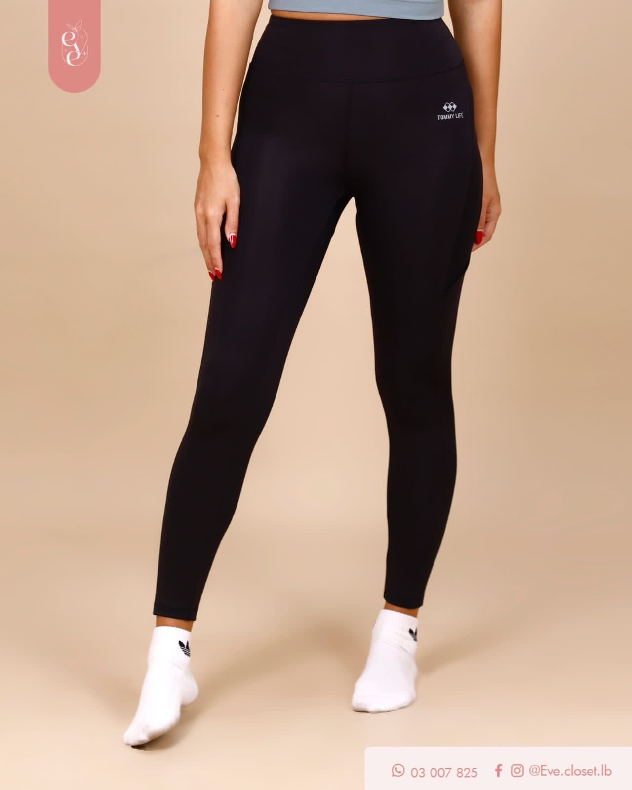 Black Polyester Legging