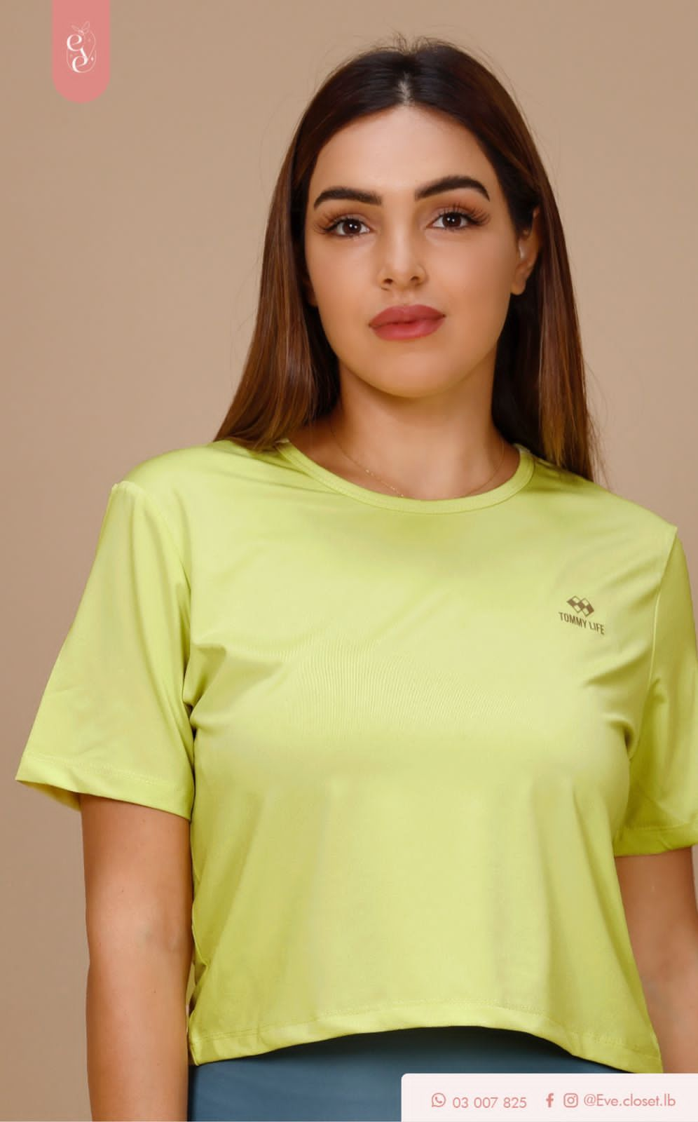 Yellow Polyester T-Shirt