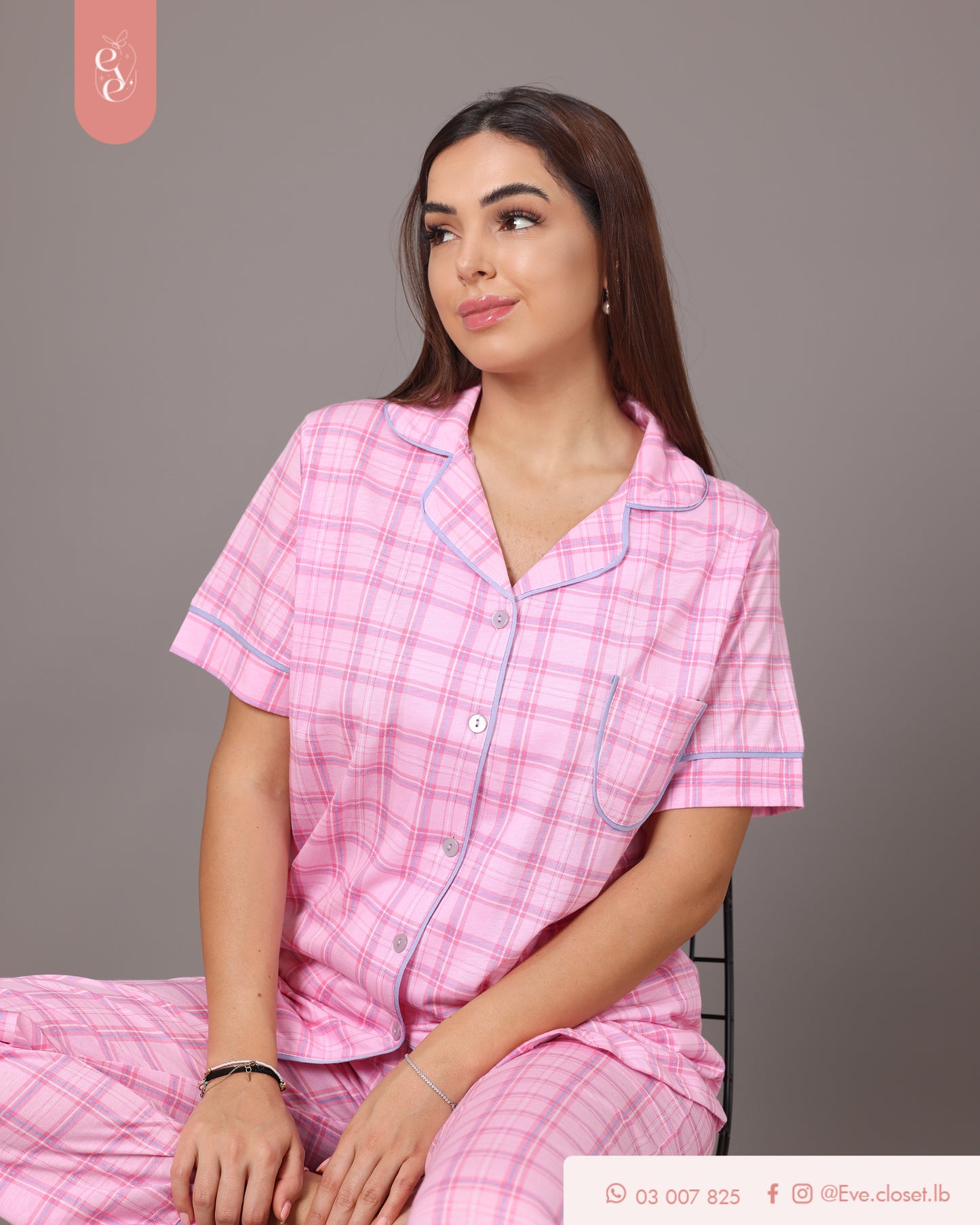 Pink Burberry pajama