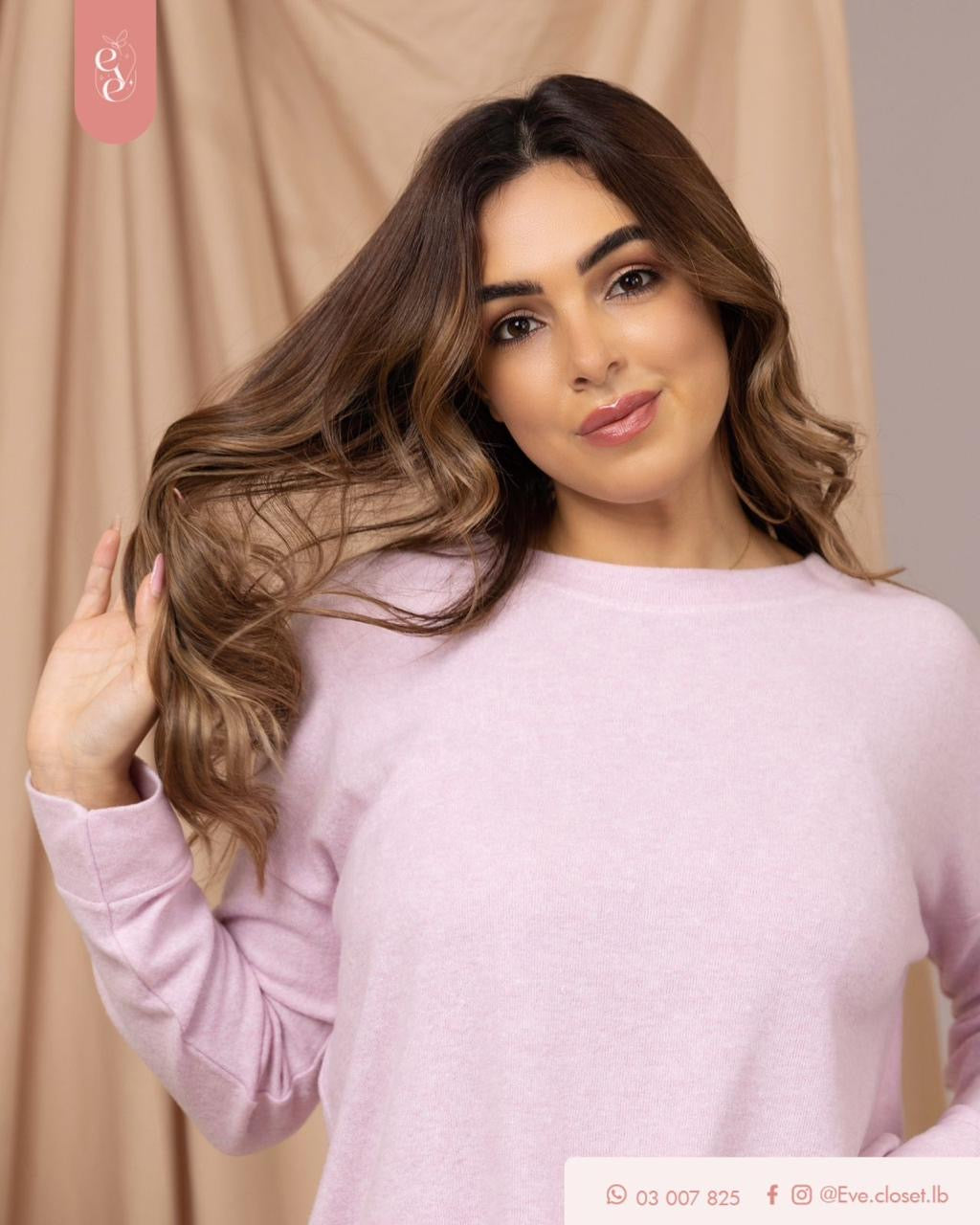 Pink Polyviscose Pajama