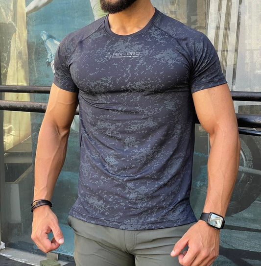 Navy camo T-shirt