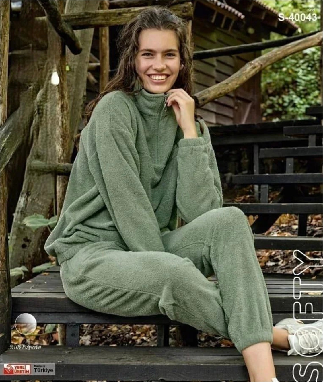 Green Polyester pajama