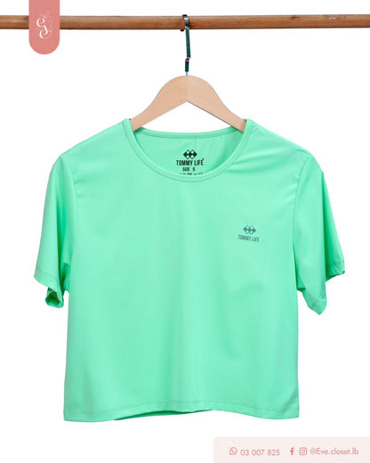 Green Polyester T-Shirt