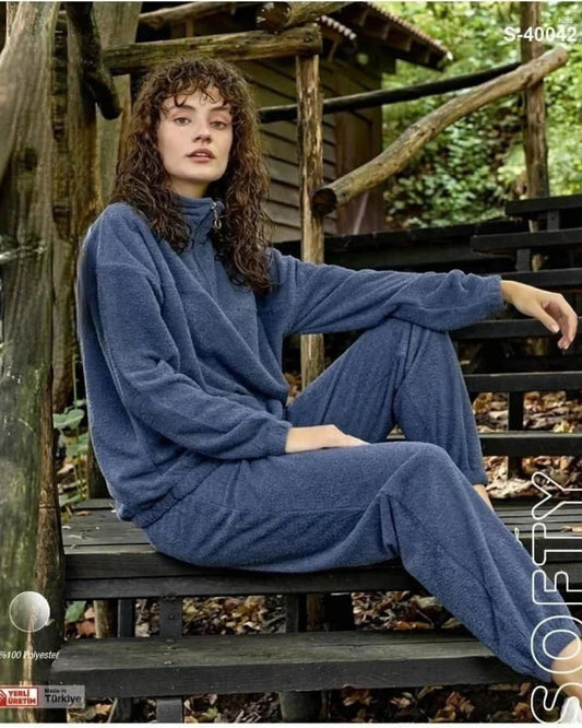 Navy Polyester Pajama