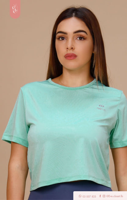 Green Polyester T-Shirt