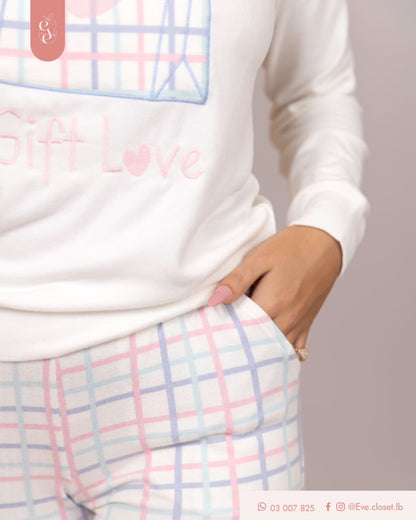 Gift Love Polyester Pajama